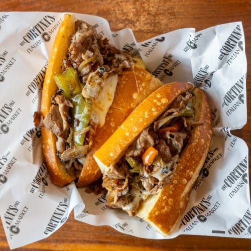 Philadelphia Cheese Steak Sandwich.