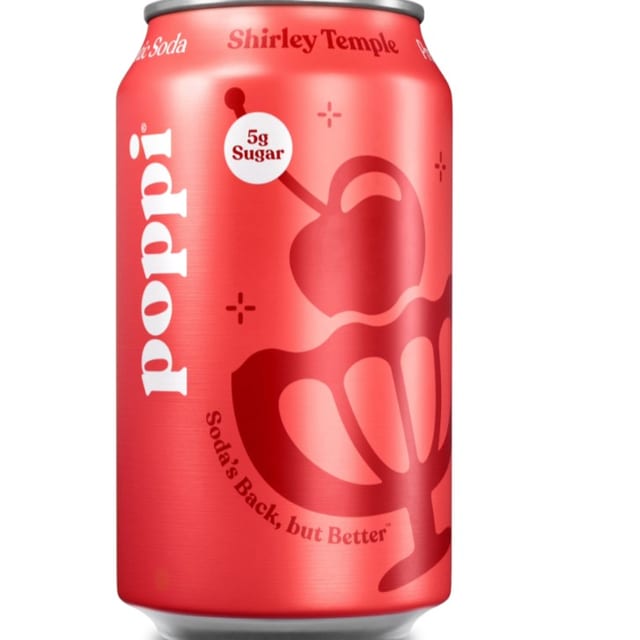 Poppi Prebiotic Soda - Shirley Temple.