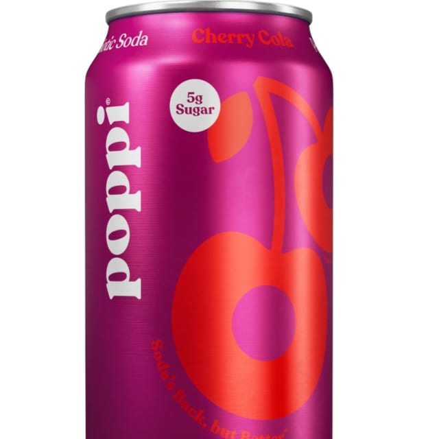 Poppi Prebiotic Soda - Cherry Cola.
