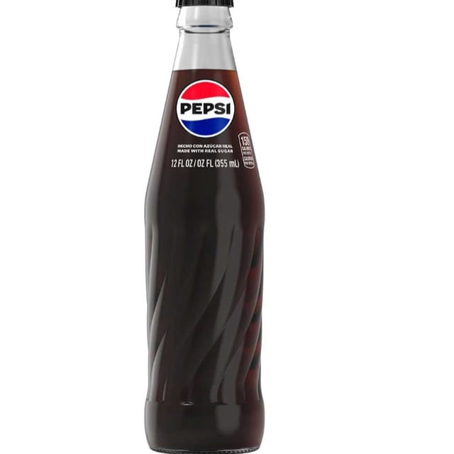 Pepsi with Cane Sugar - Glass Bottle.