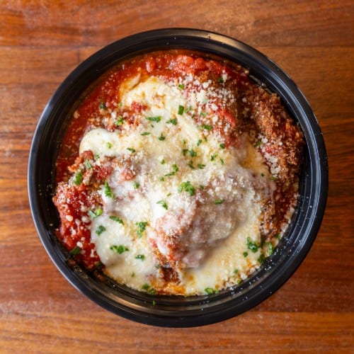 Eggplant Parmigiano.